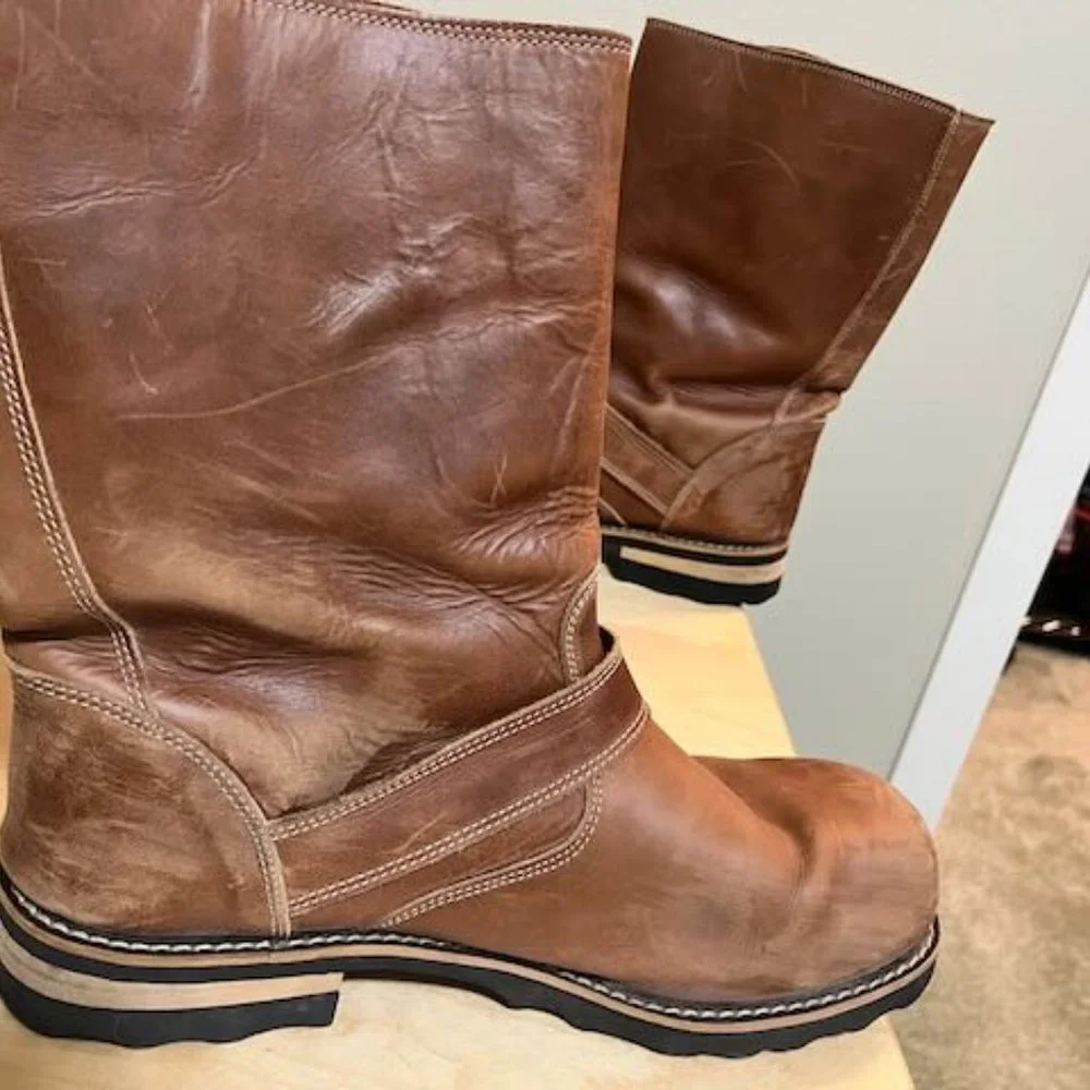 John Fluevog Engineer Boots Brown 10 MENS - Picture 9 of 10